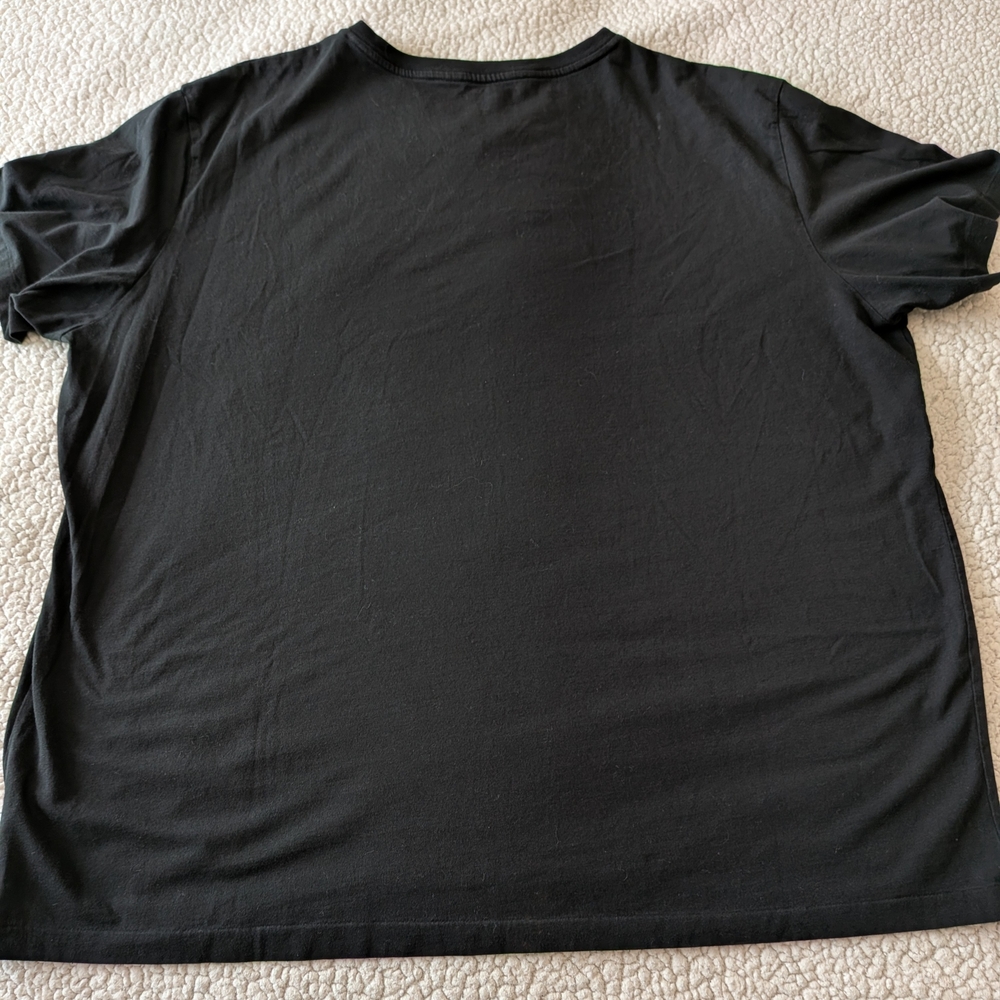 Polo Ralph Lauren V Neck T Shirt Black Red Pony XXL - Picture 3 of 8
